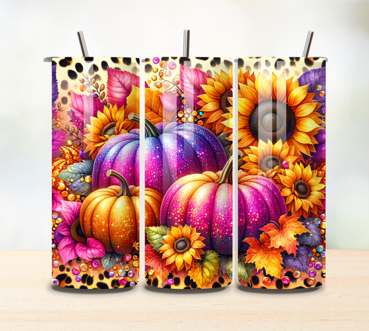 Colorful Pumpkins 20 oz Tumbler