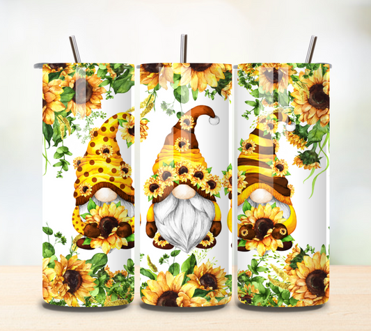 Sunflower Gnomes 20 oz Tumbler