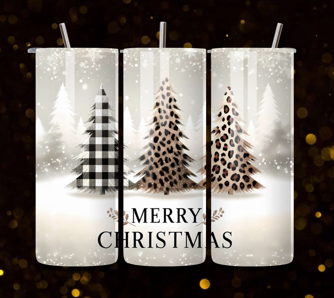 Beautiful Christmas Tree 20 oz Tumbler