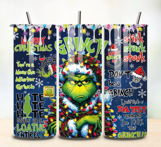 Grumpy Grinch 20 oz Tumbler