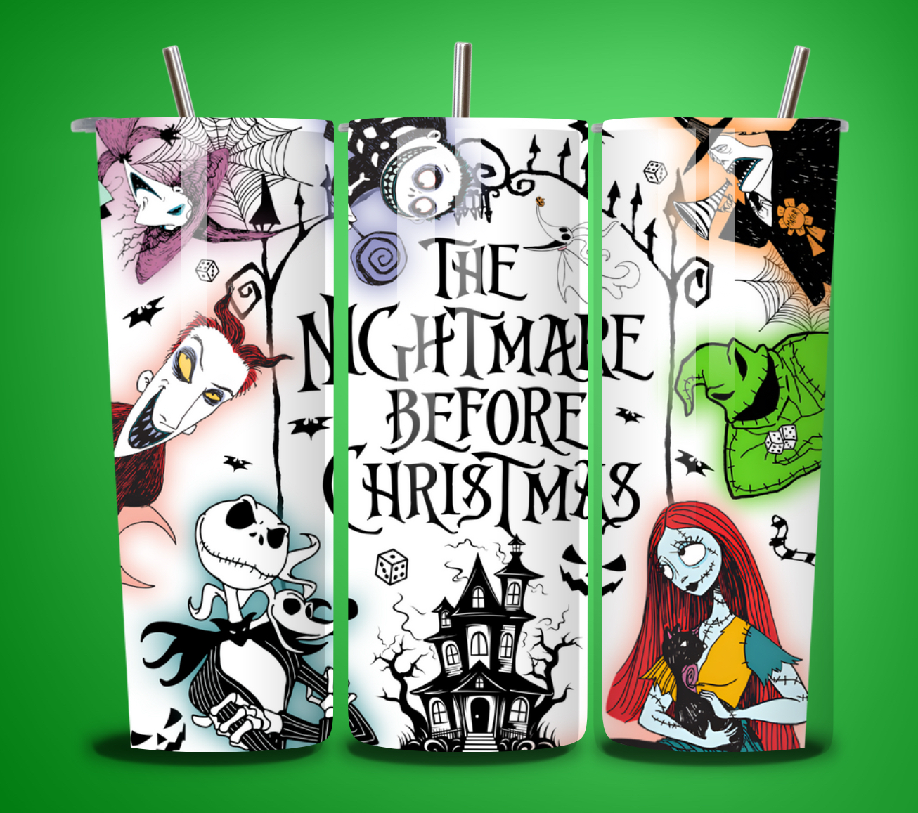 Nightmare Before Christmas 20 oz Tumbler.
